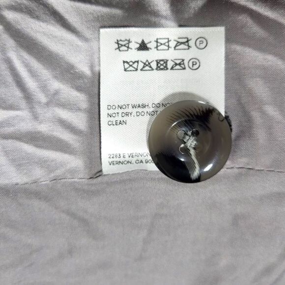 NWT Reformation Cumberland Wool Blend Double Breasted Coat in Grey - Picture 14 of 16